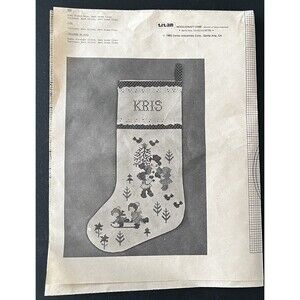 Titan Needlecraft Cross Stitch Stocking Kit Children Snowman #363 Vintage 1983